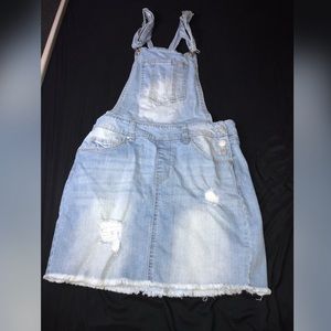 Jean Skirt Overalls